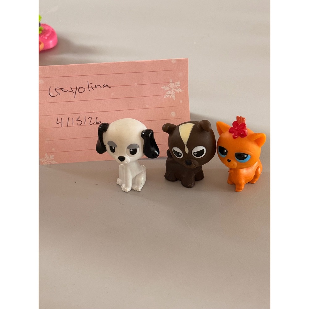 Mannix Miniature Pet Figurines‎ Set Dog Puppy Cat